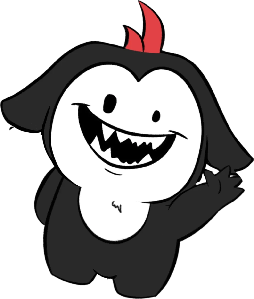 Slightly Unhinged mascot