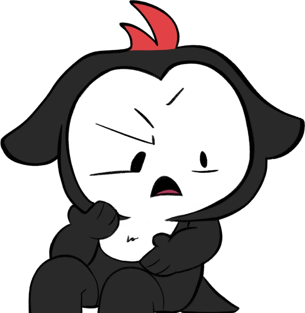 Slightly Unhinged mascot