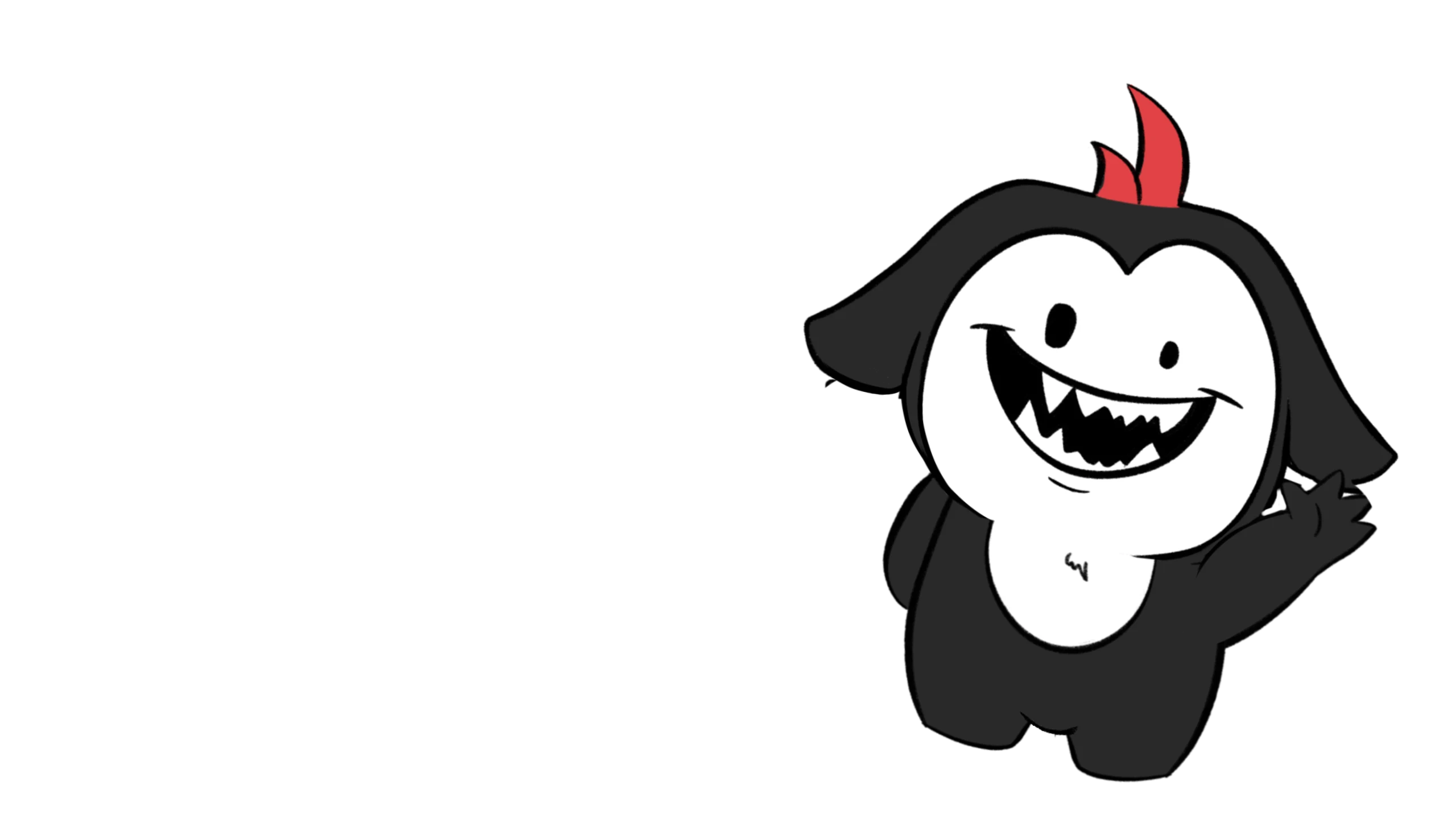 Slightly Unhinged mascot