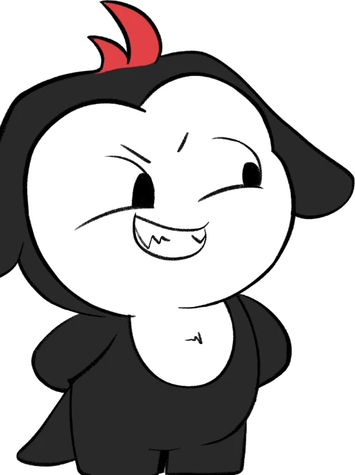 Slightly Unhinged mascot