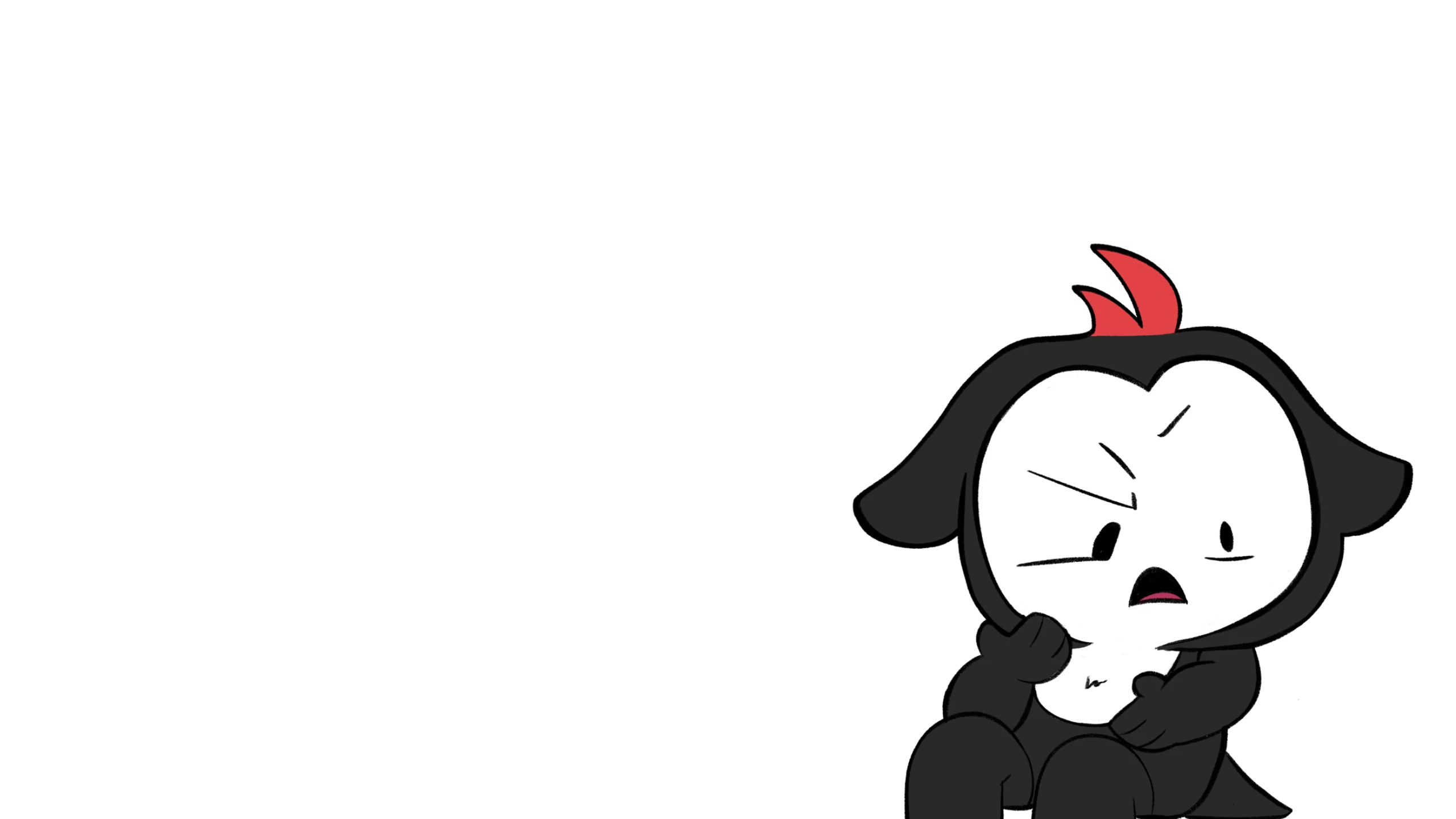 Slightly Unhinged mascot